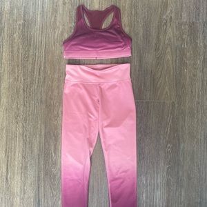 Old Navy Girl’s Pink Purple Ombre Active Set